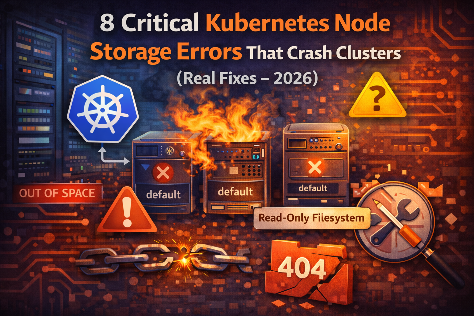 kubernetes node storage errors