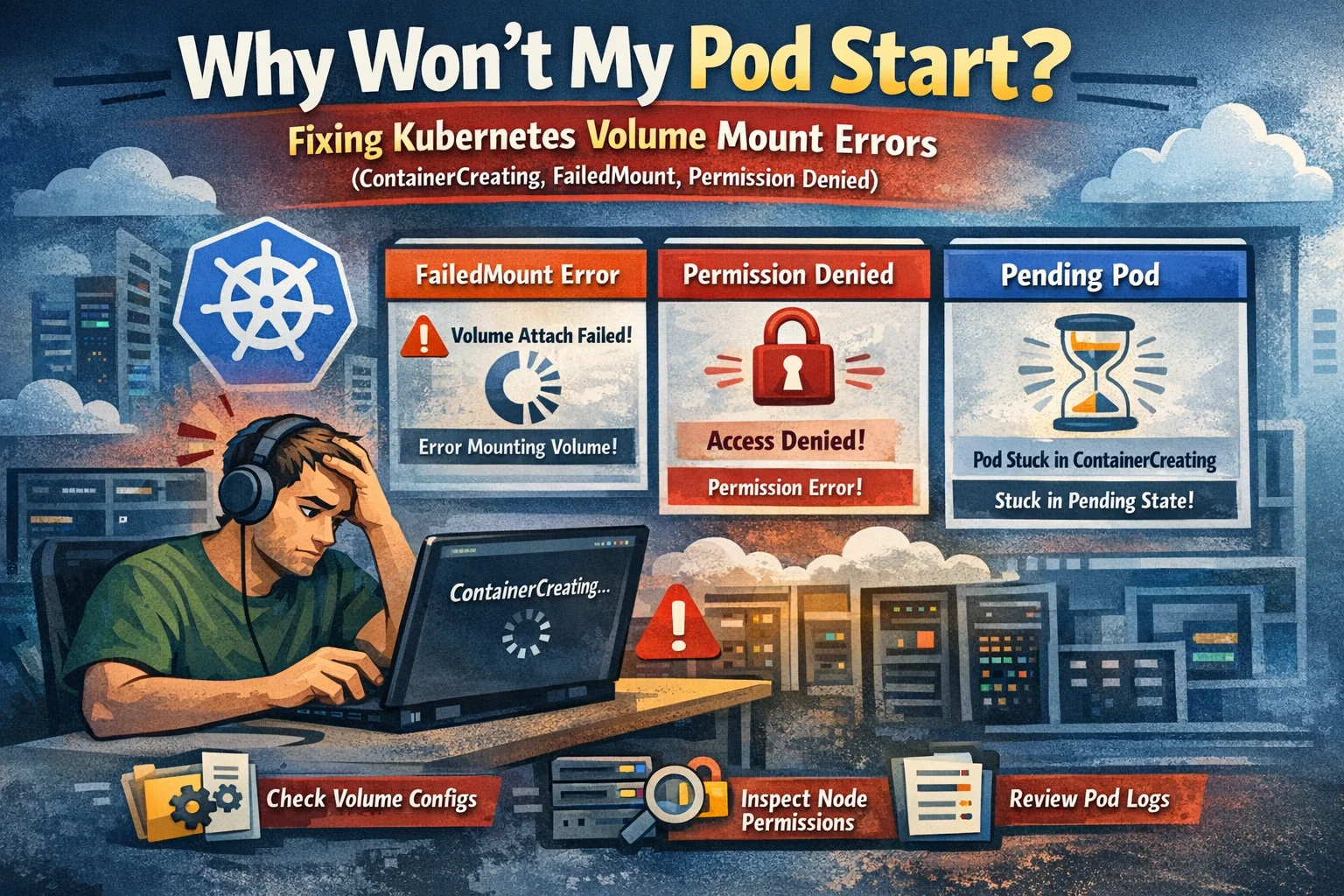 Why Won’t My Pod Start? Fixing Kubernetes Volume Mount Errors (ContainerCreating, FailedMount, Permission Denied)