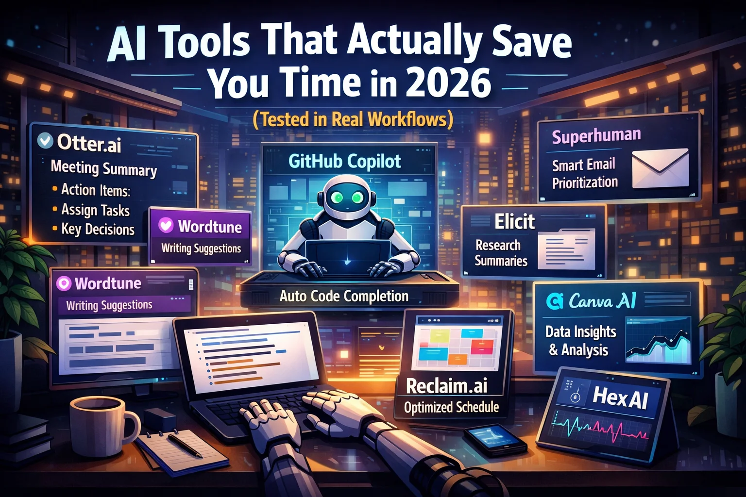 AI Tools That Actually Save You Time in 2026 (Tested in Real Workflows)