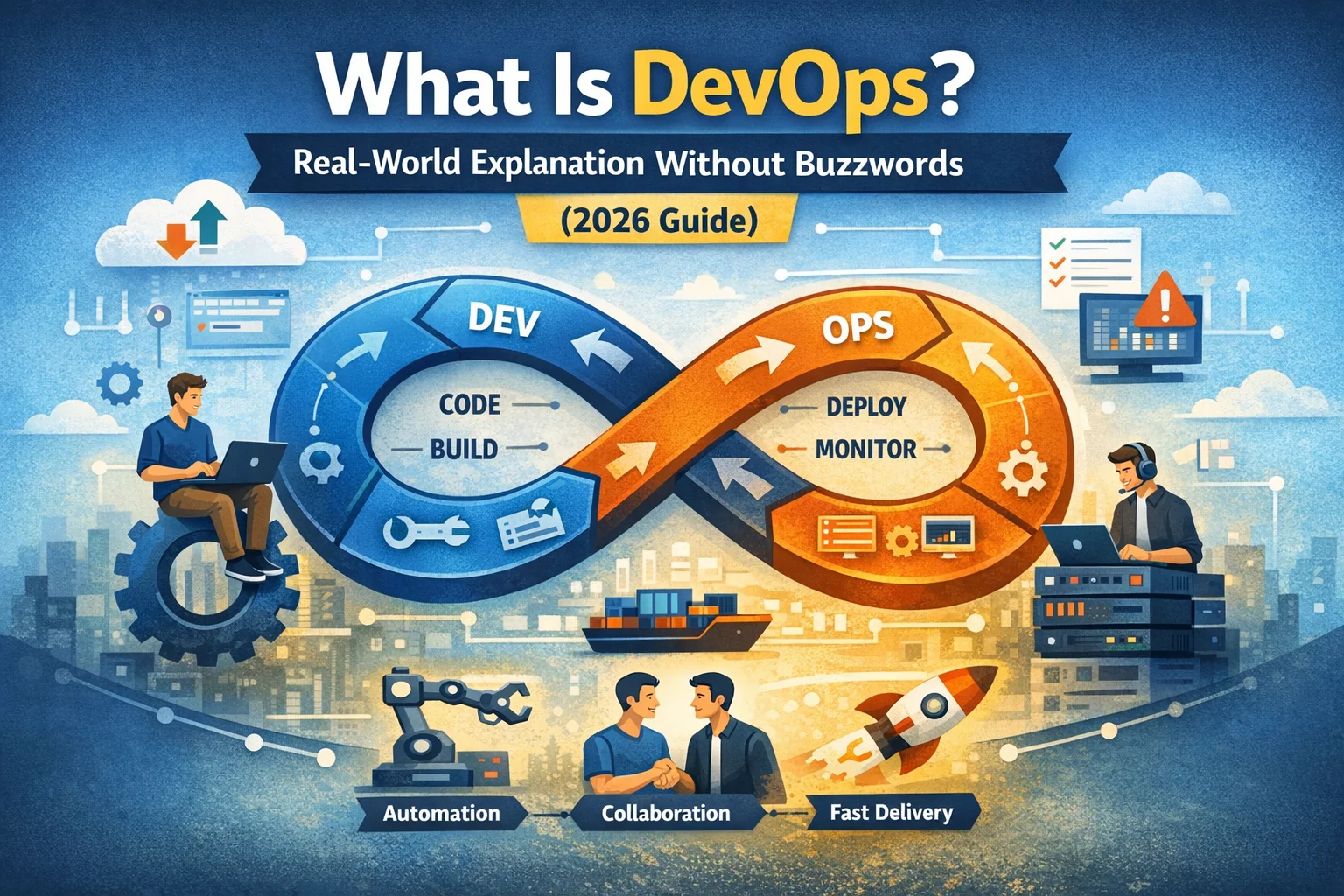 What Is DevOps? Real-World Explanation Without Buzzwords (2026 Guide)