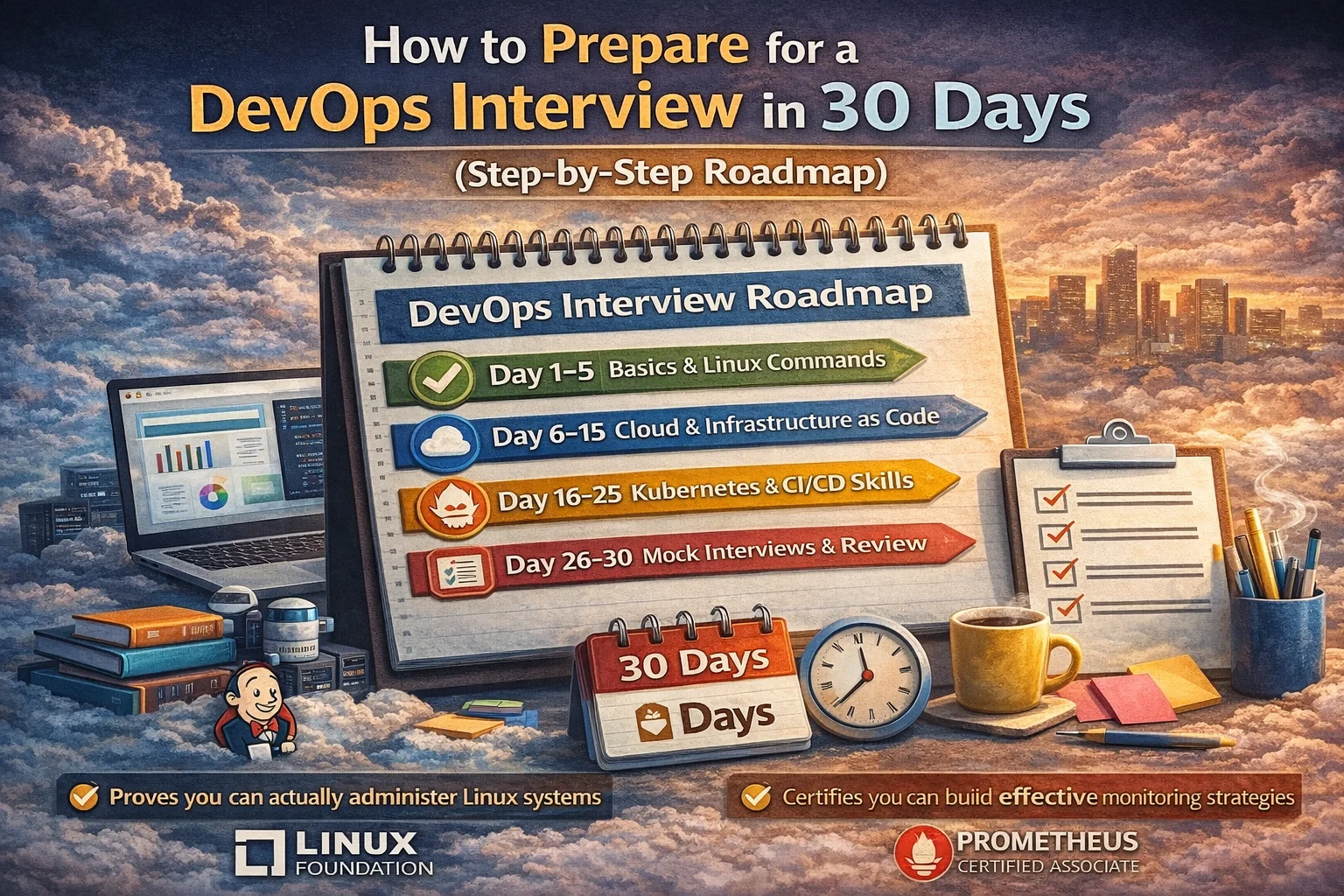 How to Prepare for a DevOps Interview in 30 Days (Step-by-Step Roadmap) 