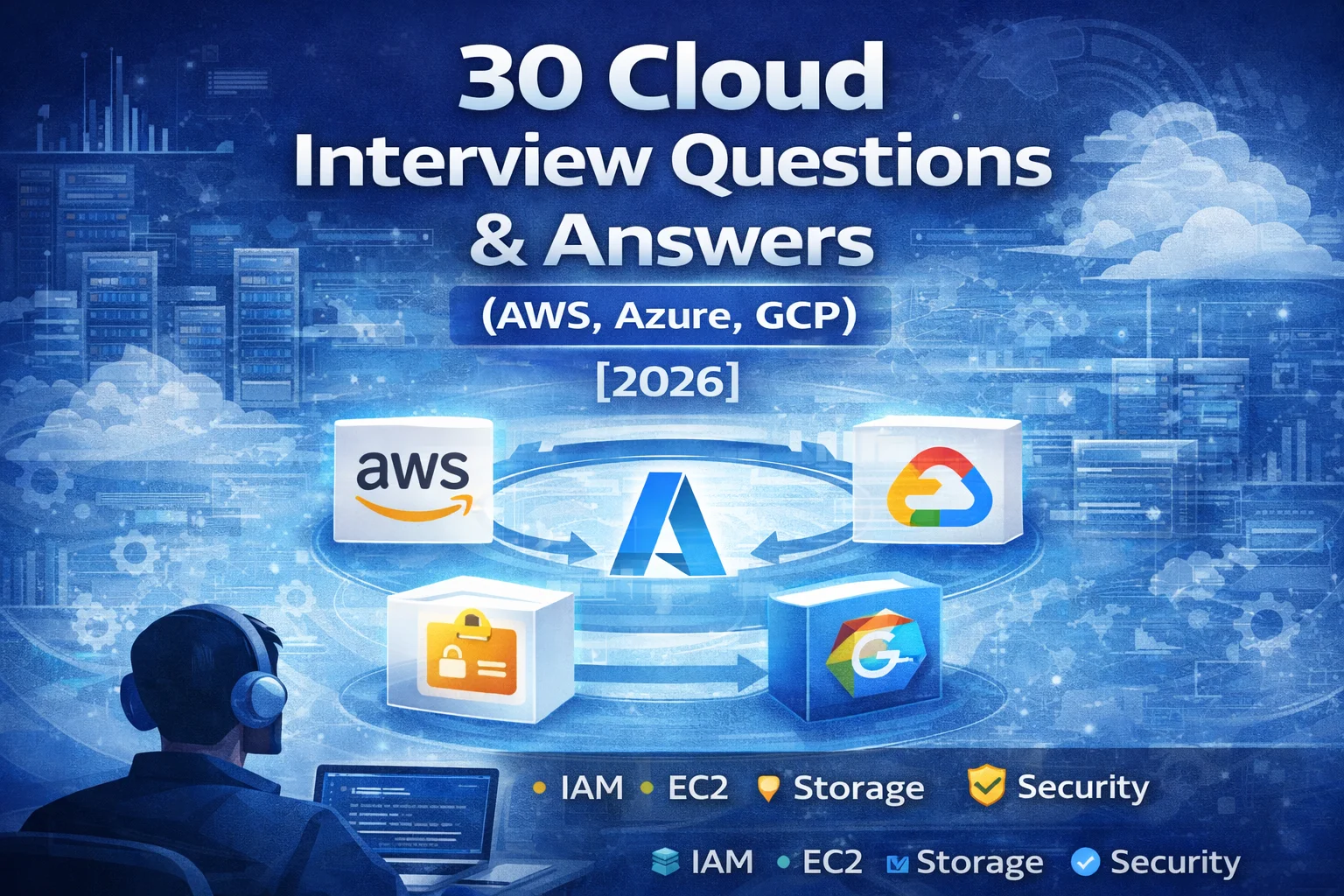 30 Cloud Interview Questions & Answers (AWS, Azure, GCP) [2026]