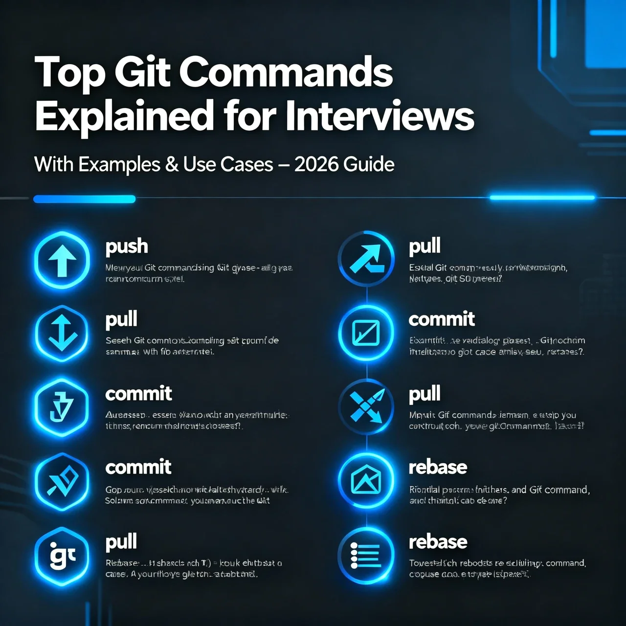 Top Git Commands Explained for Interviews (With Examples & Use Cases) – 2026 Guide