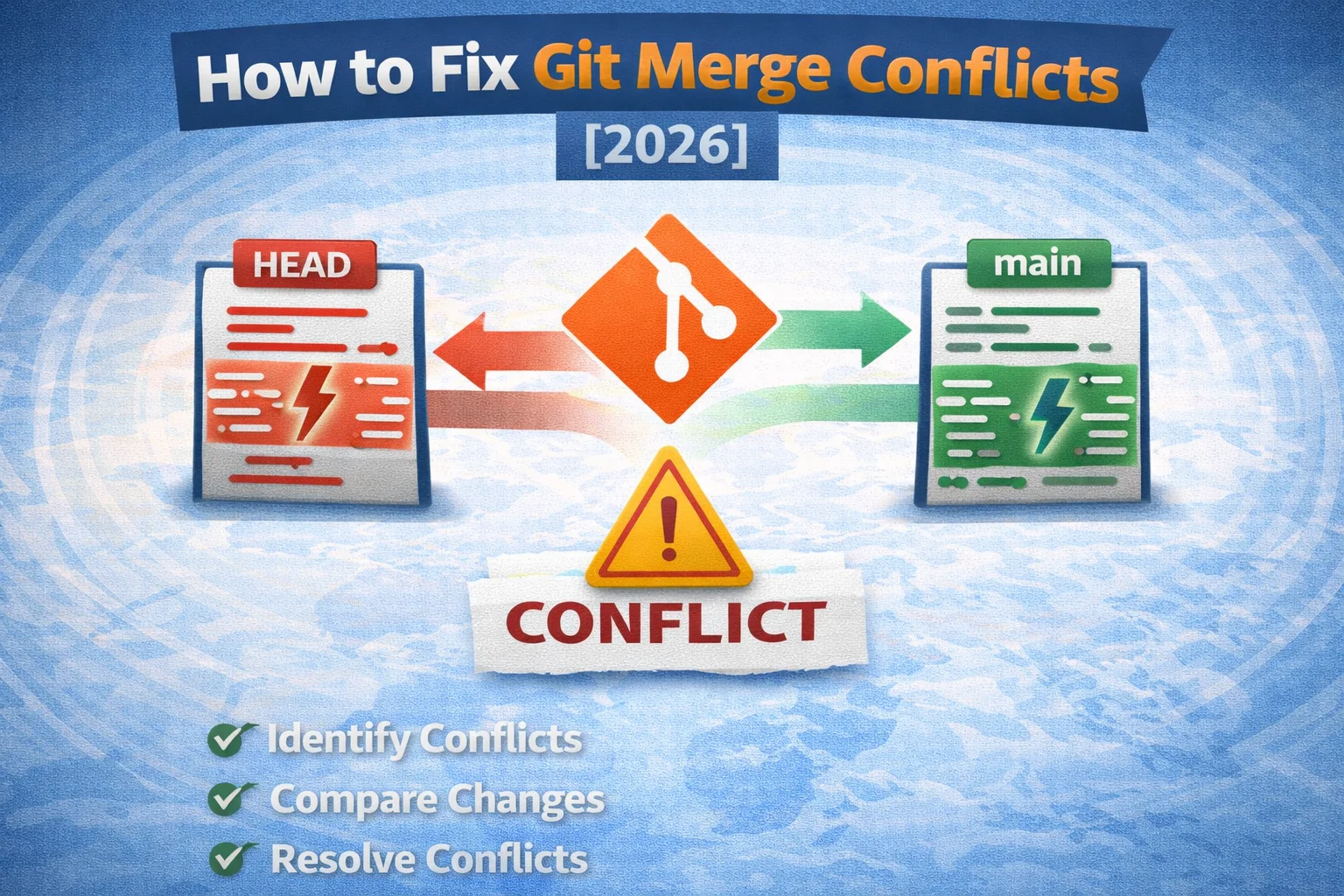 git merge conflicts fix