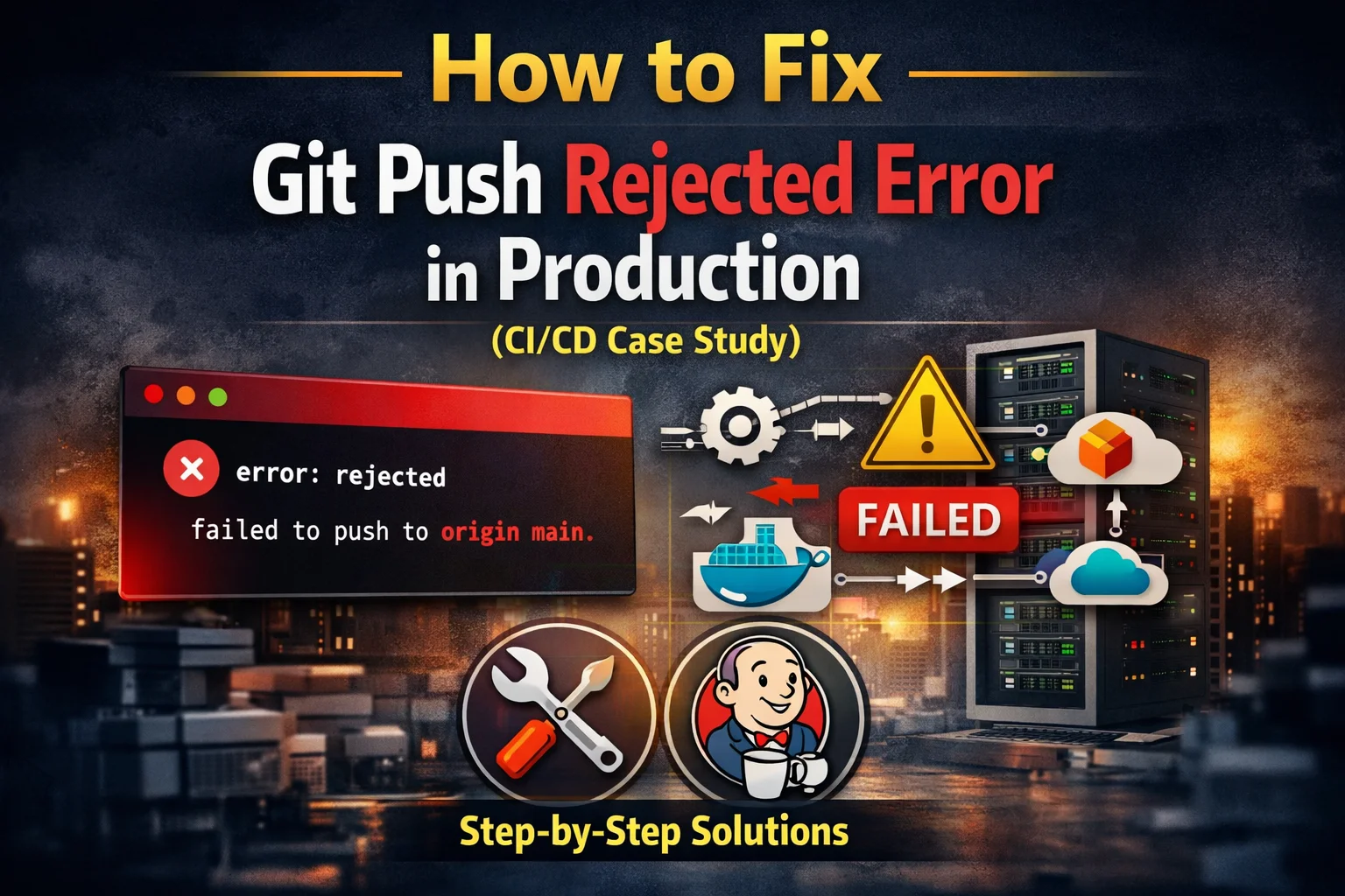 How to Fix Git Push Rejected Error in Production (CI/CD Case Study