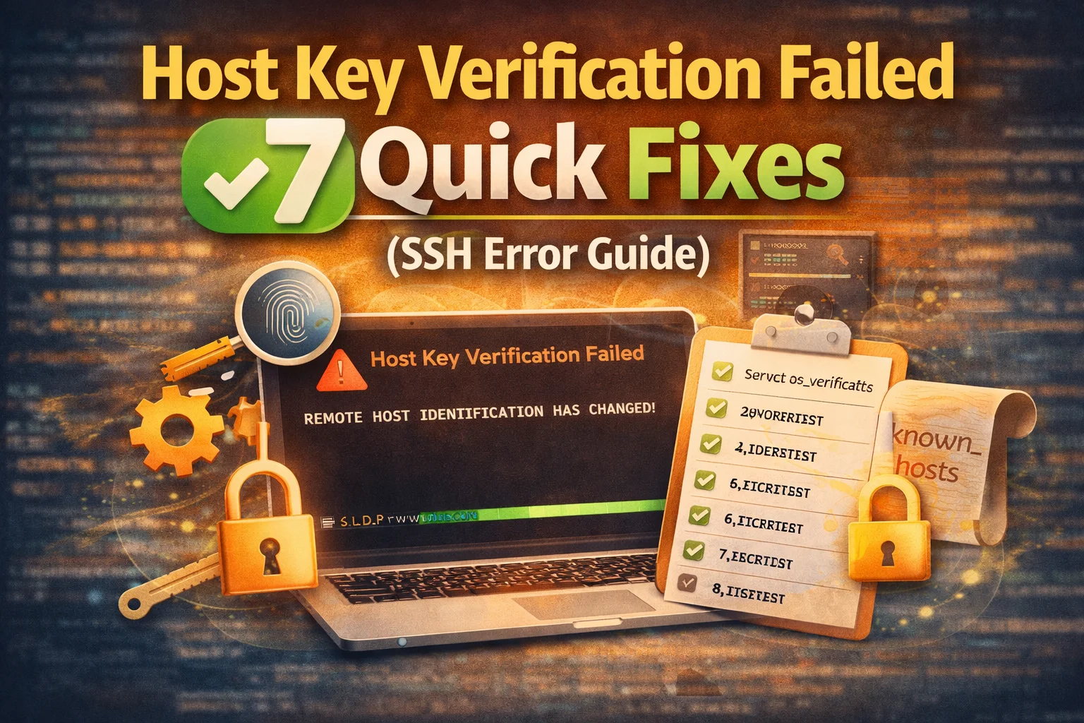 Host Key Verification Failed – 7 Quick Fixes (SSH Error Guide)