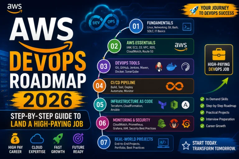 AWS DevOps Roadmap 2026: Step-by-Step Guide to Land a High-Paying Job